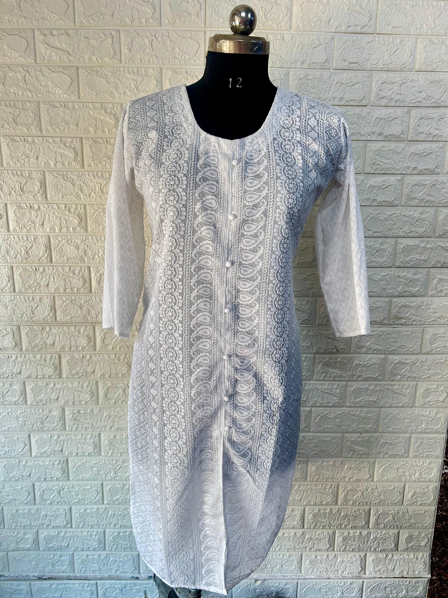 Fully chikankari kurti