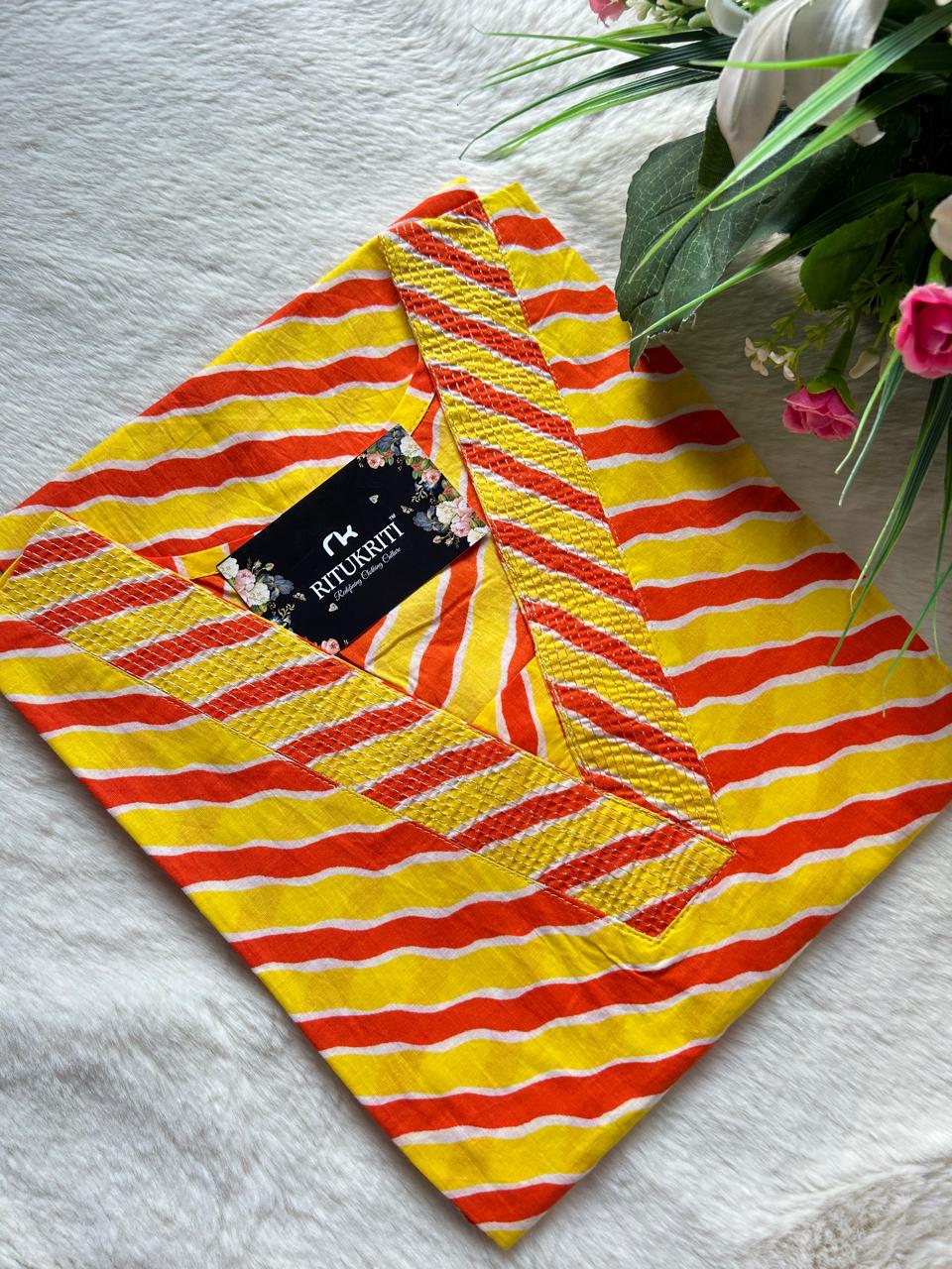 v-neck cotton kurti