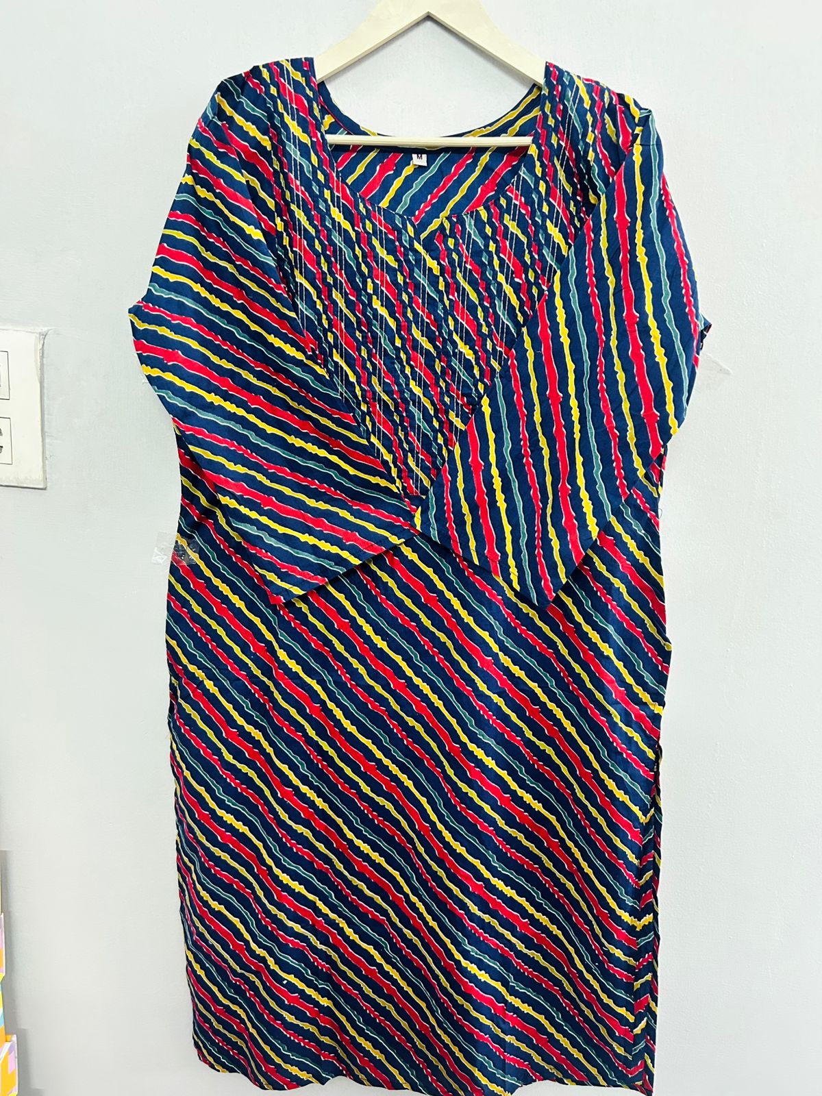 Thread work cotton kurti