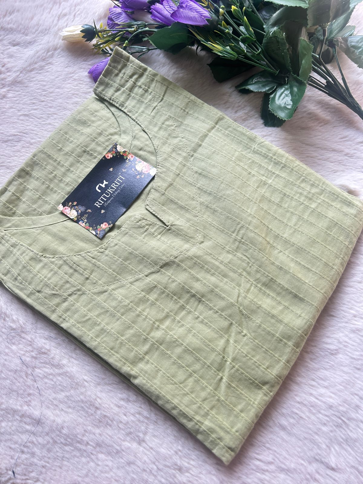 Fully Pleated cotton kurti