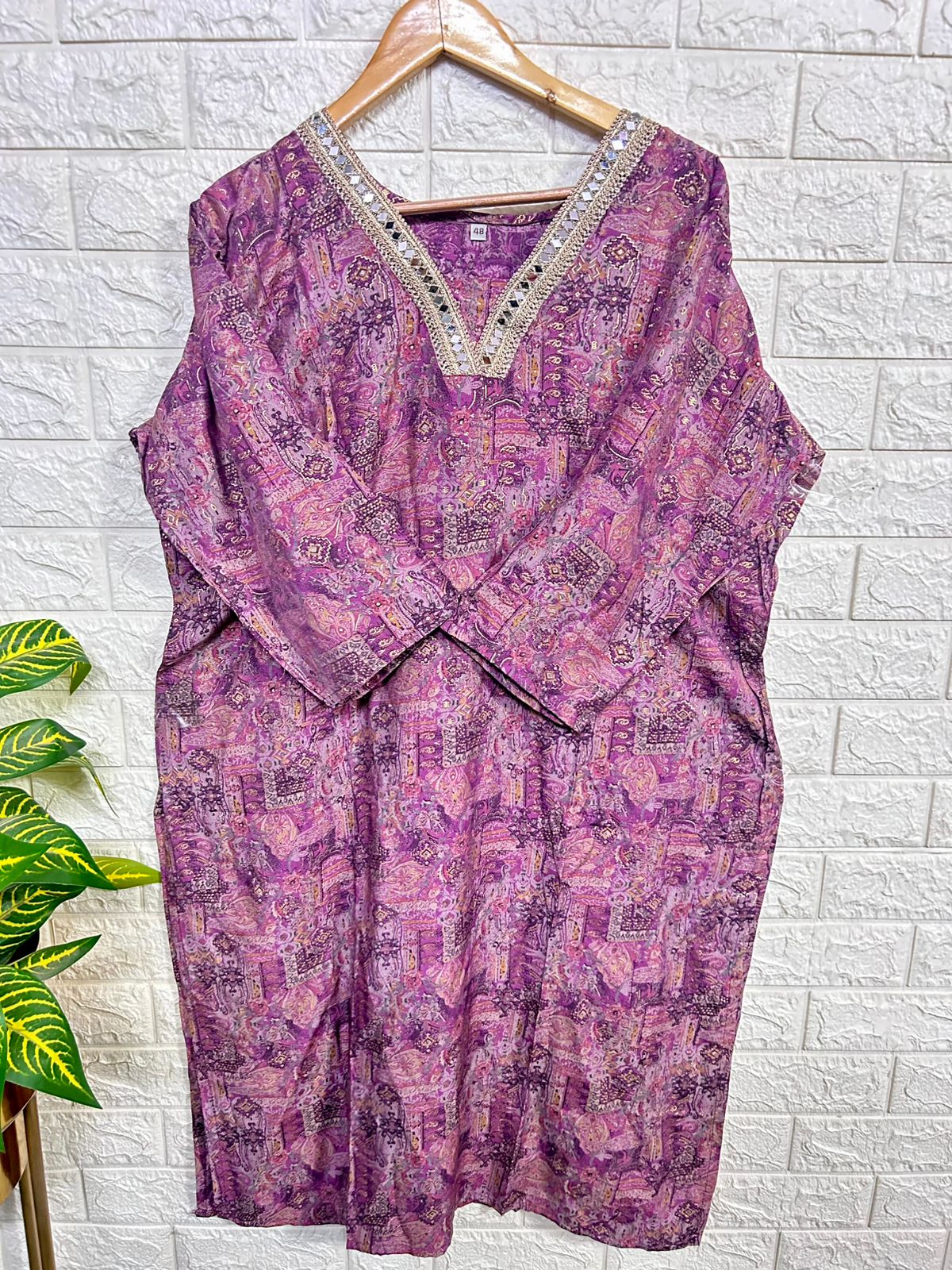 Plus size muslin kurti