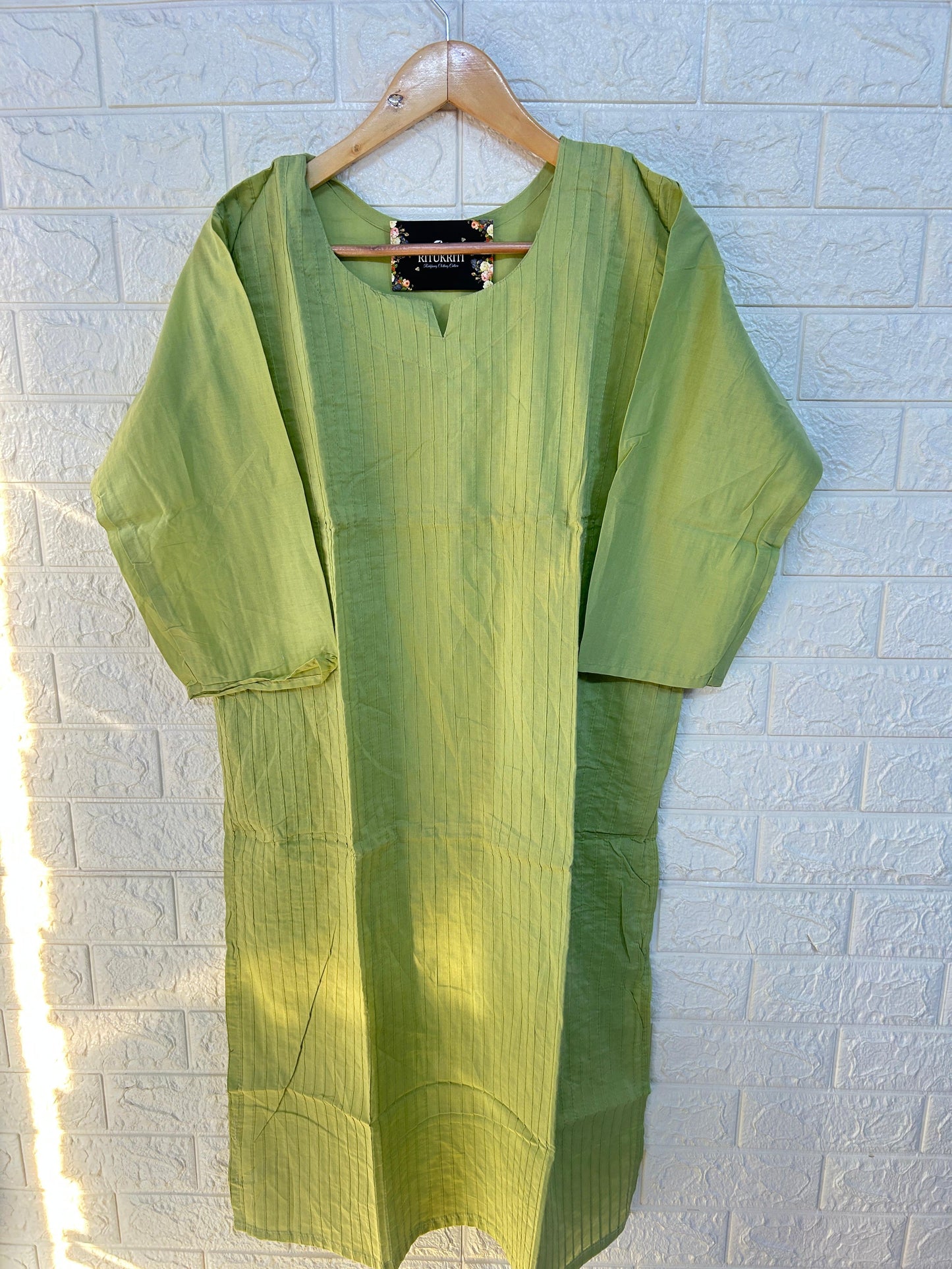 Fully Pleated cotton kurti