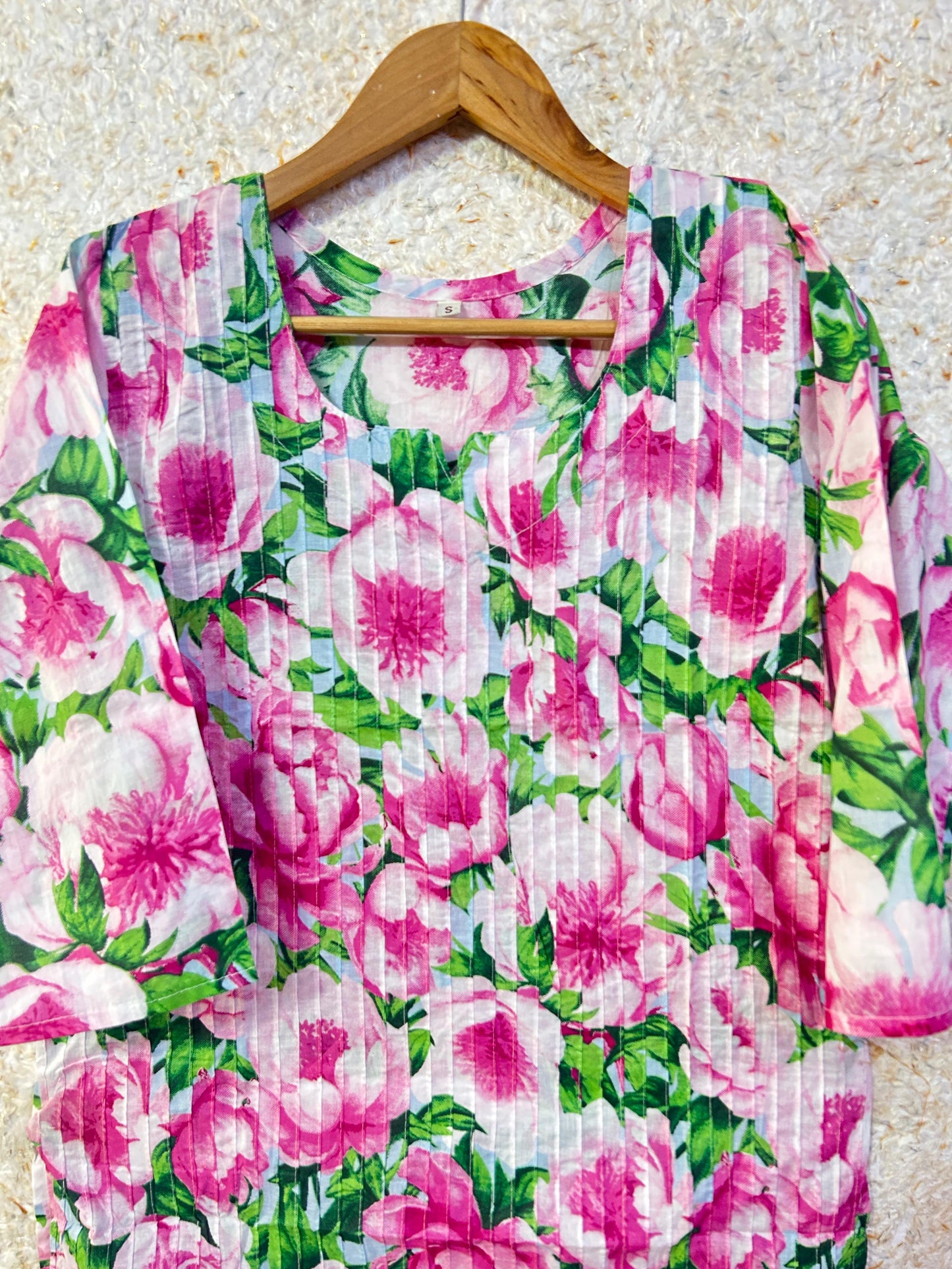 Fully Pleated cotton kurti