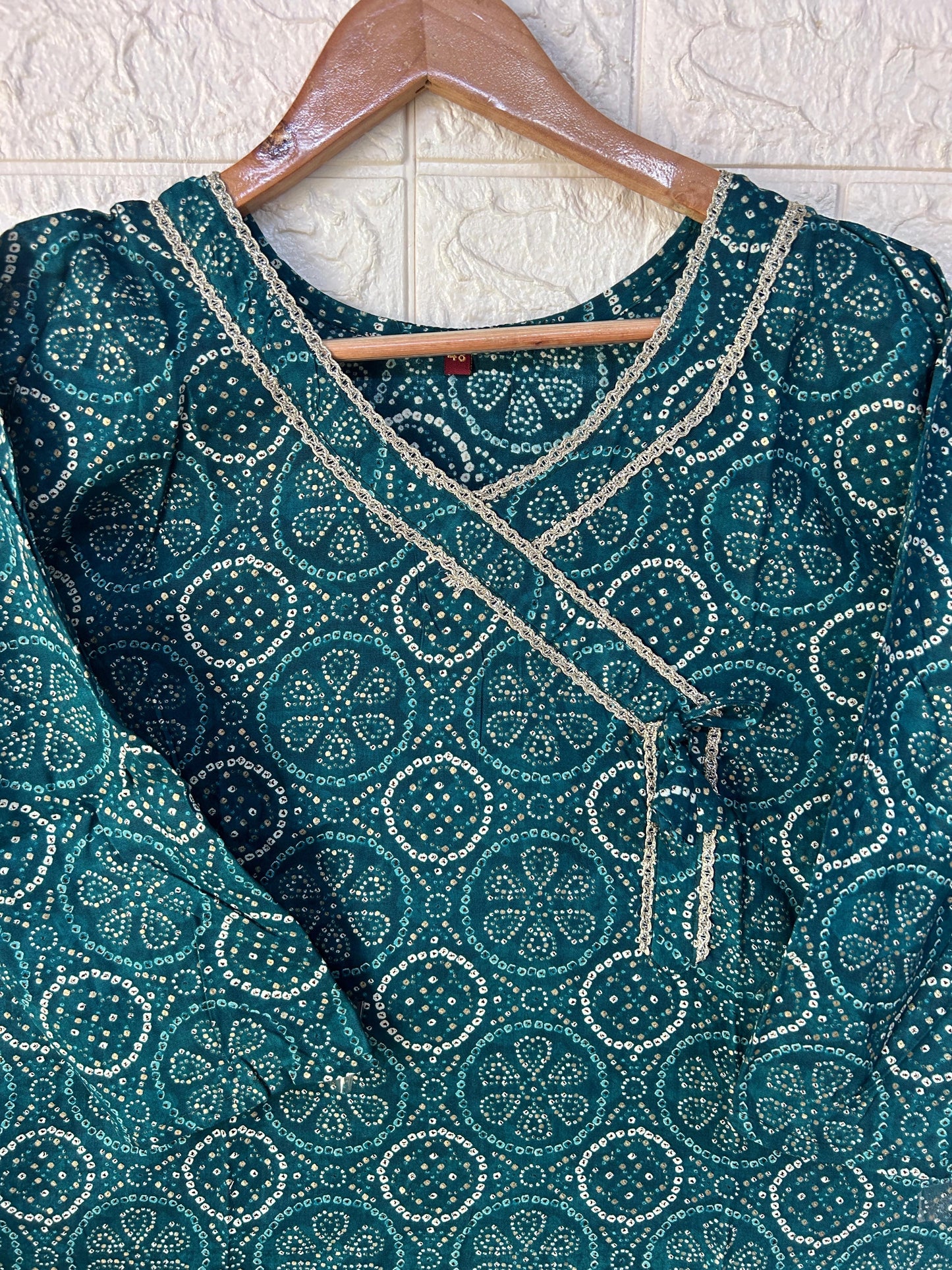 Plus size Angrakha rayon kurti