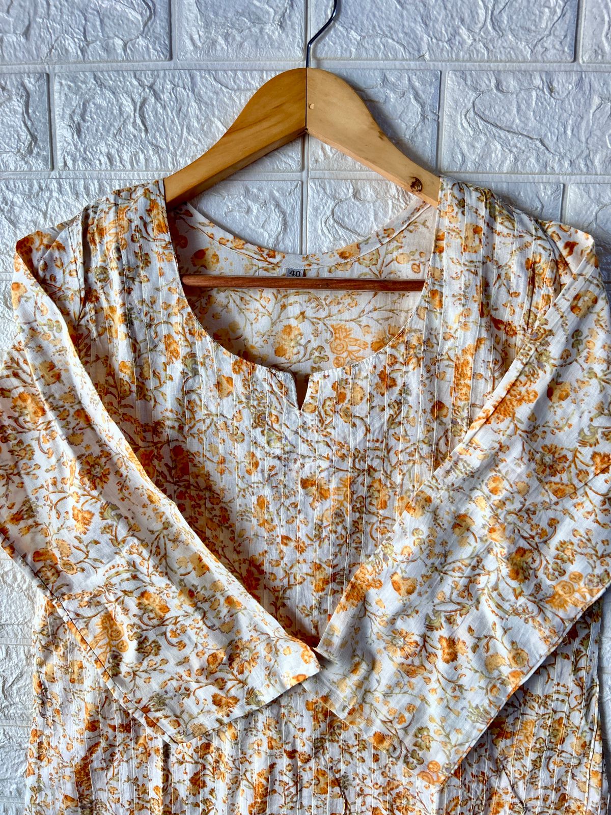 Fully Pleated cotton kurti