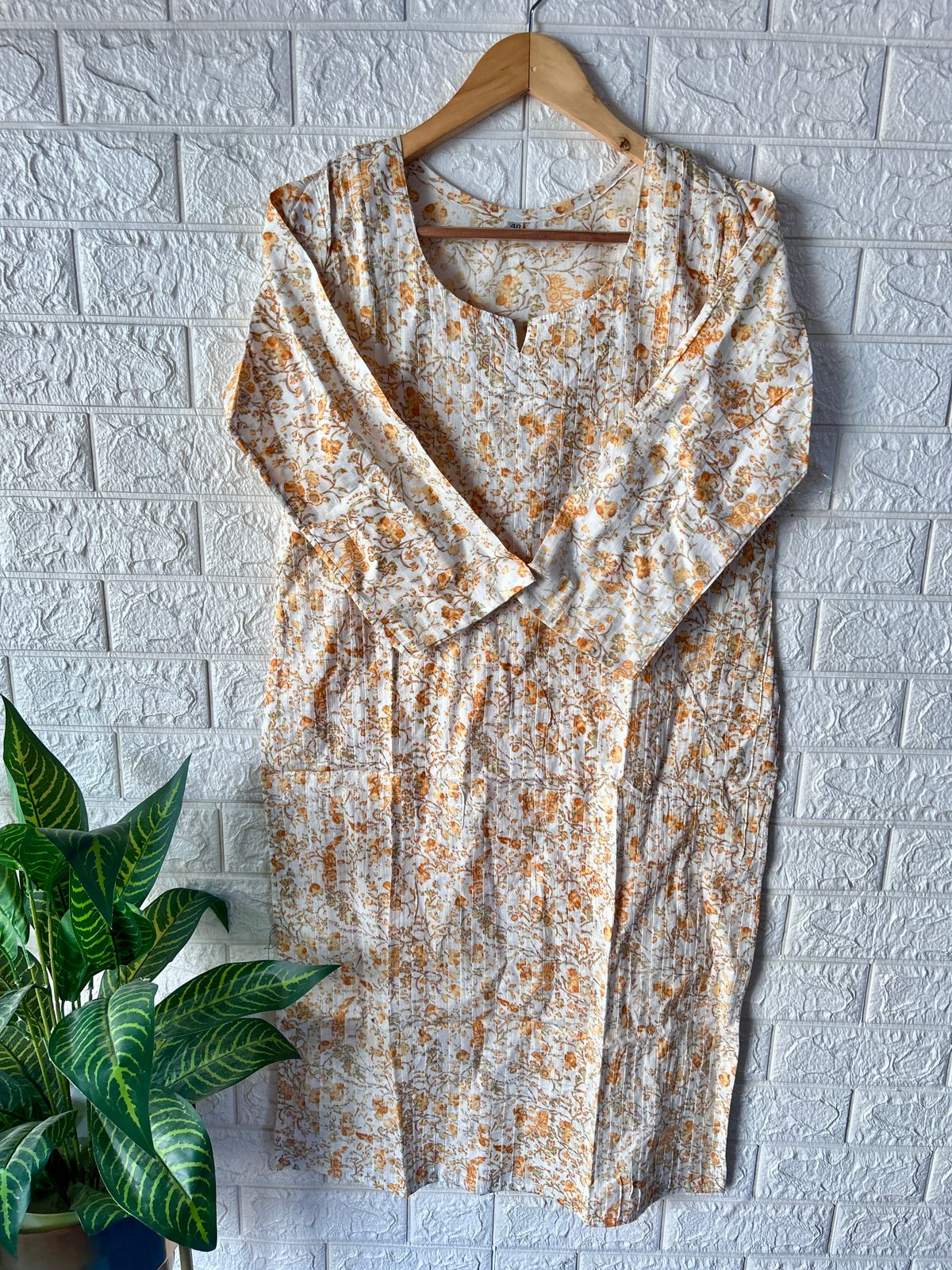 Fully Pleated cotton kurti