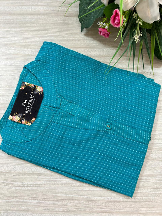 Round neck cotton kurti