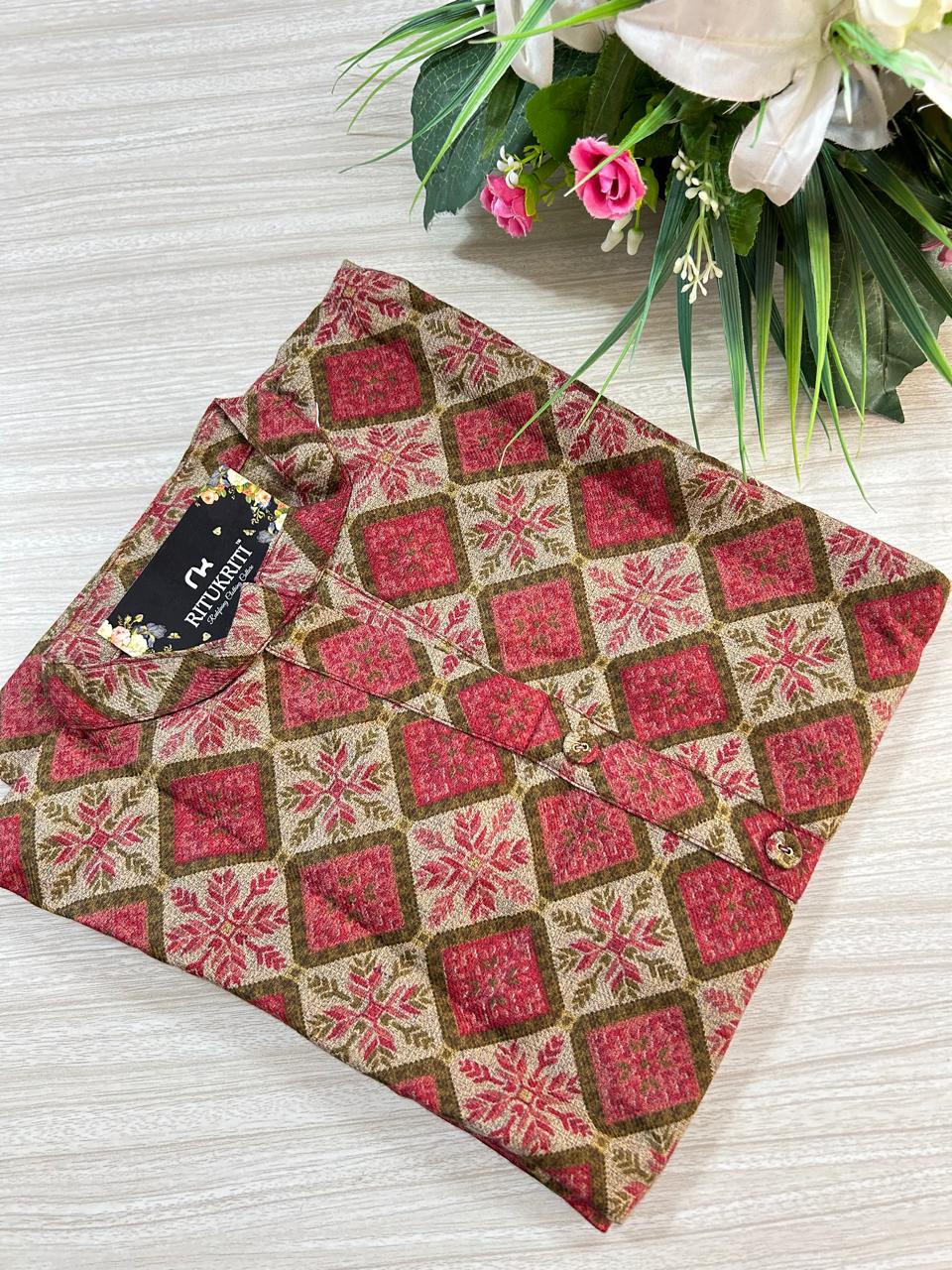Pashmina kurti winter wear