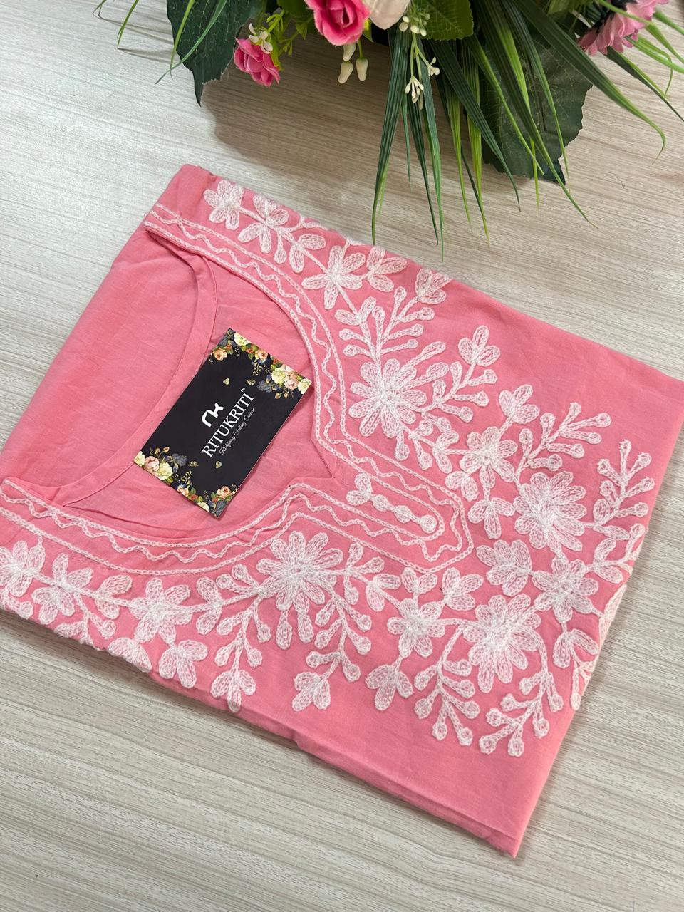 round neck cotton  kurti
