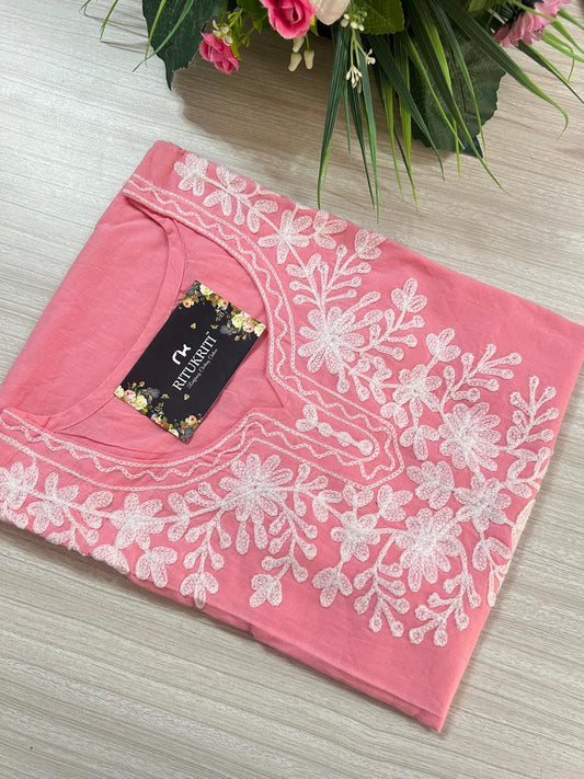 round neck cotton  kurti