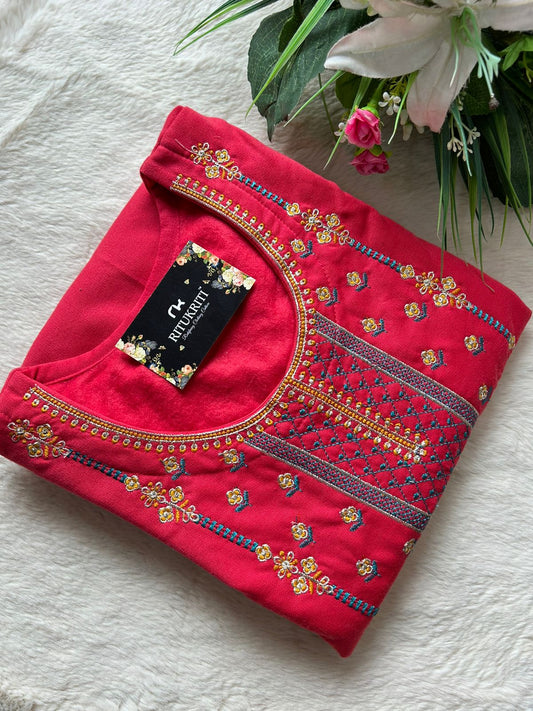 Fleece kurti winter wear