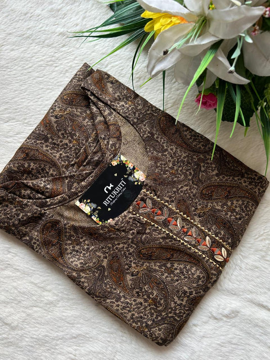 Pashmina kurti winter wear