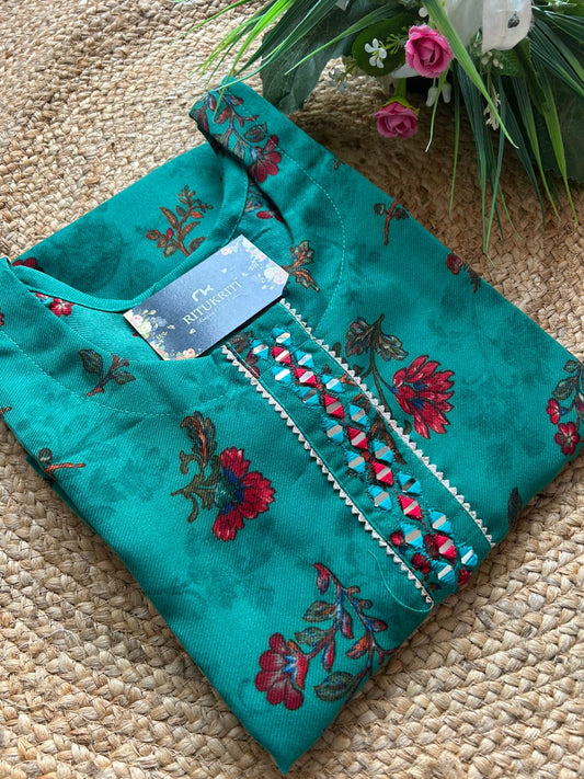 Pashmina kurti winter wear