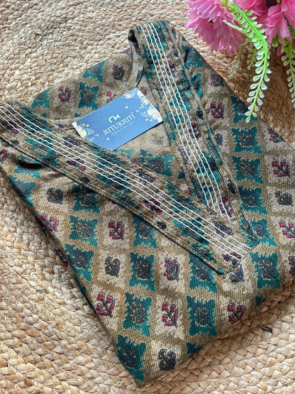 Pashmina kurti winter wear
