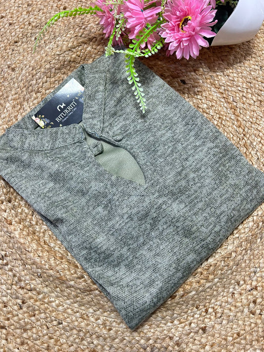 Plus size fleece kurti winter wear
