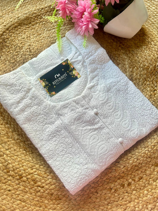Fully chikankari  kurti