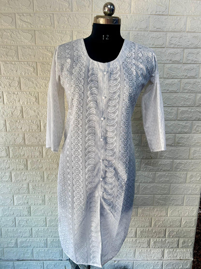 Fully chikankari  kurti