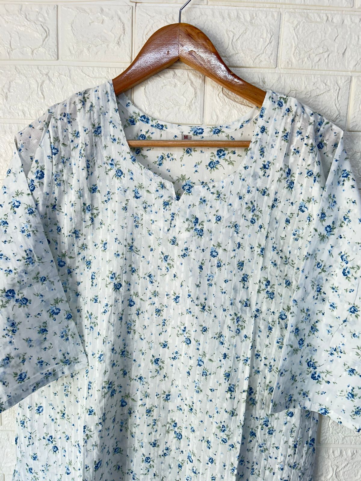 Fully Pleated cotton kurti