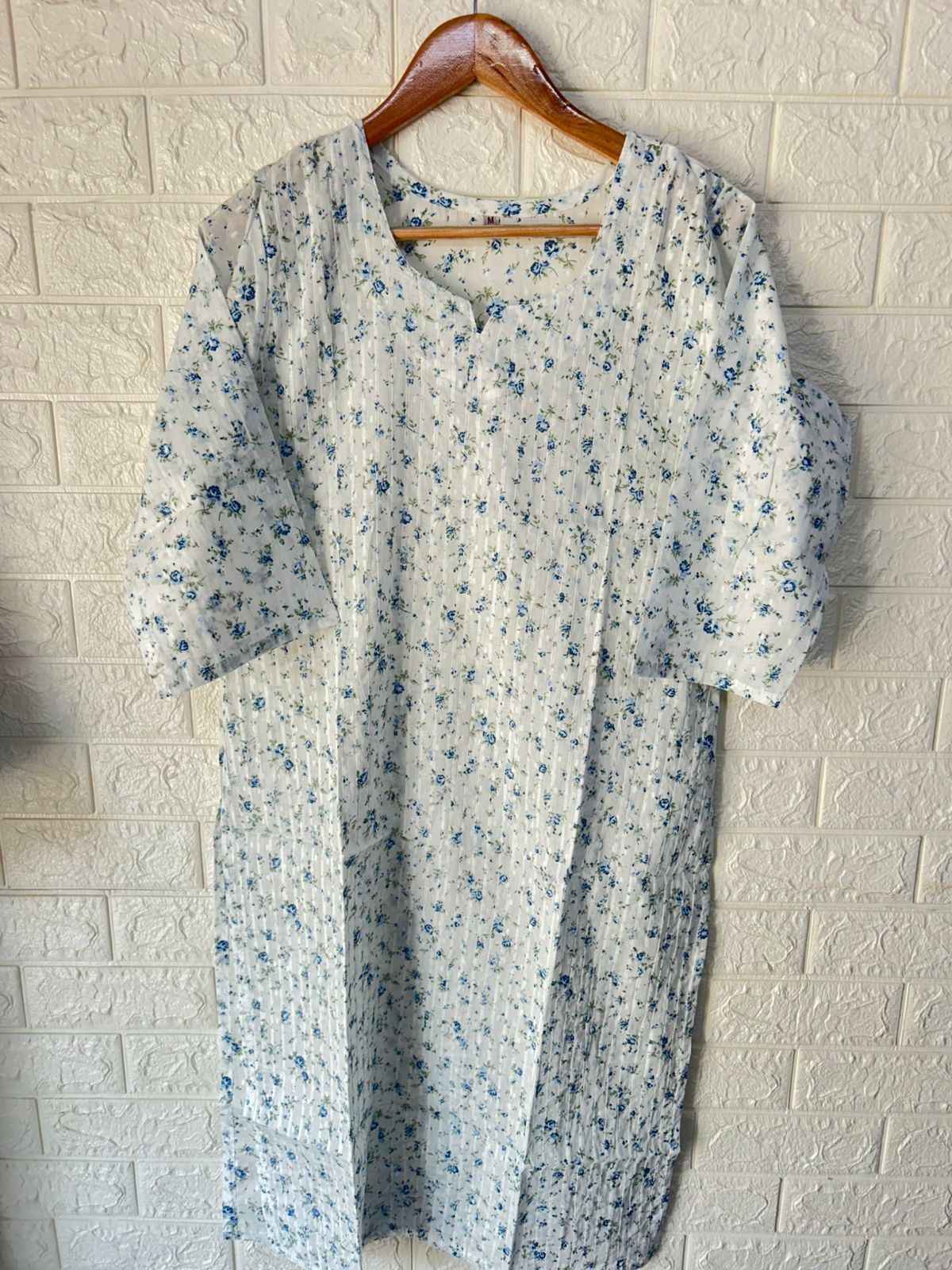 Fully Pleated cotton kurti