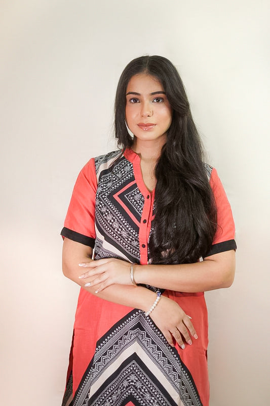 Aline digital print kurti