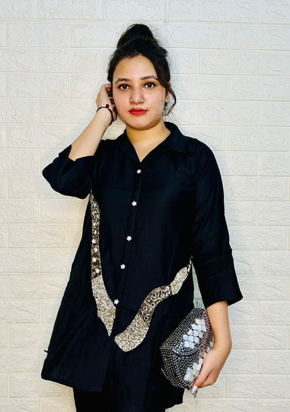 Cotton slub coo-rd set