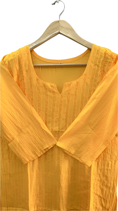 Beaded cotton kurti