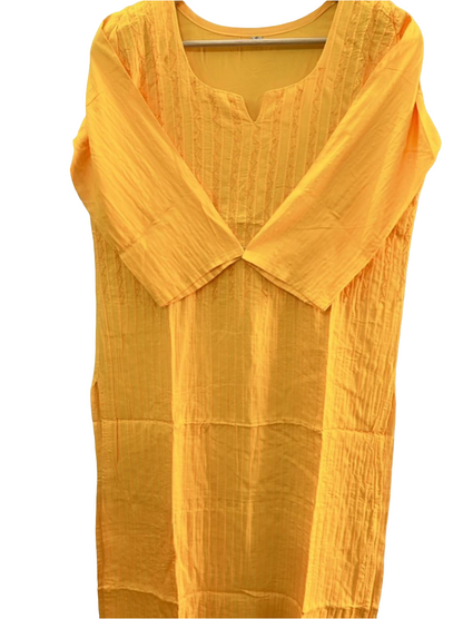 Beaded cotton kurti