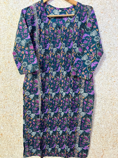 Fully Pleated cotton kurti