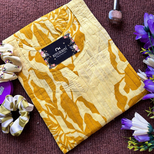 Fully Pleated cotton kurti