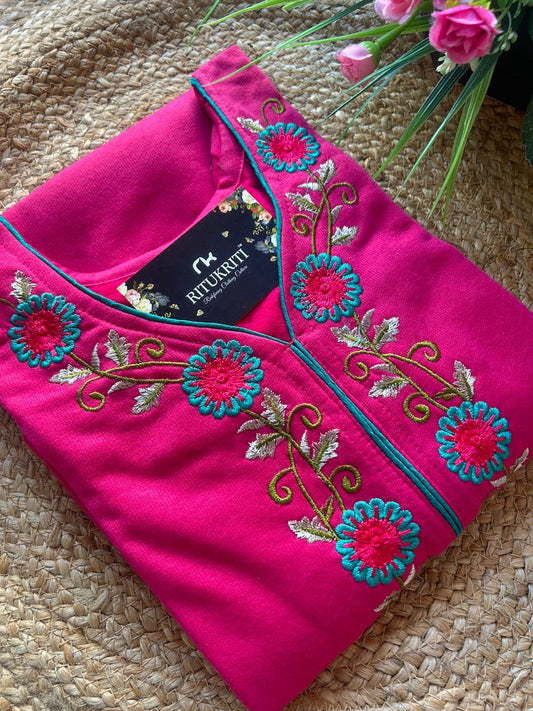 Fleece kurti winter wear