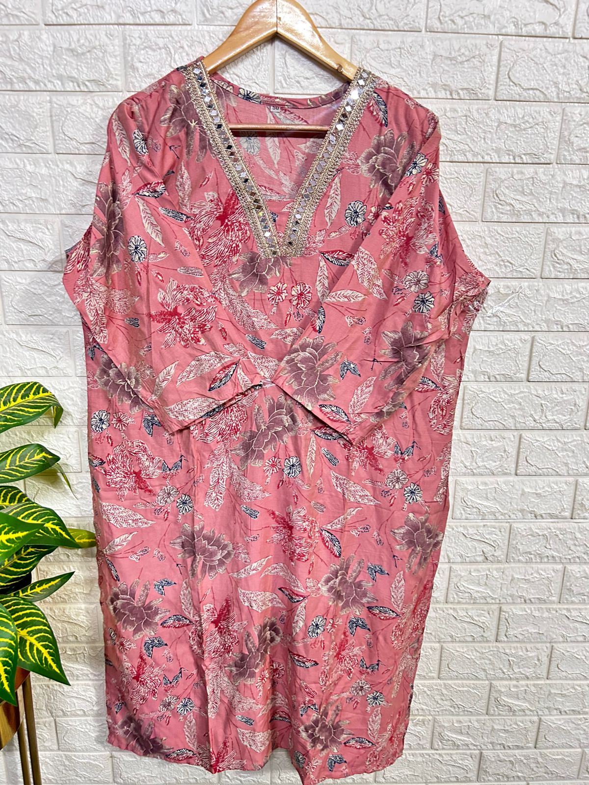 Plus size muslin kurti