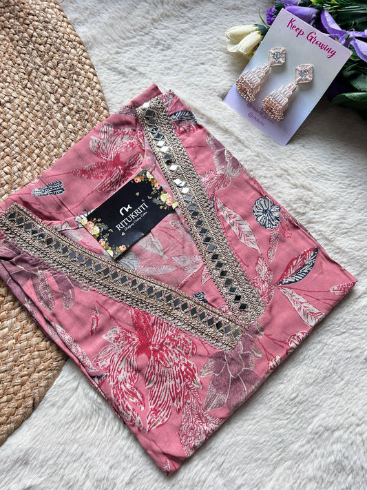 Plus size muslin kurti