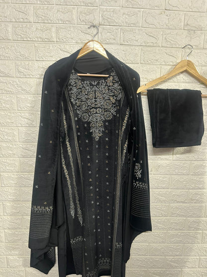 Supersoft velvet suit set with lining