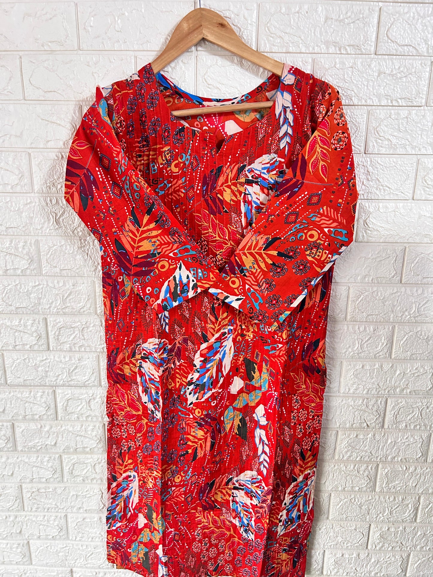 Fully Pleated cotton kurti