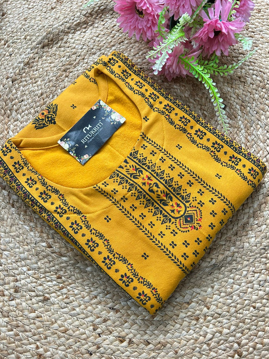 Fleece kurti winter wear