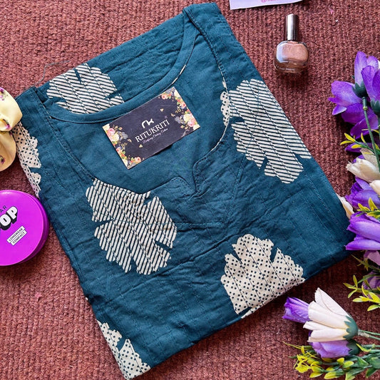 Fully Pleated cotton kurti