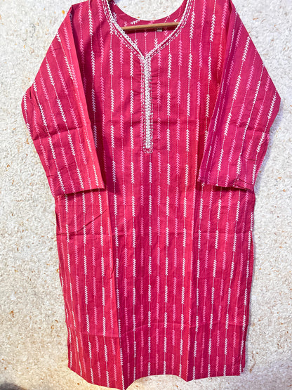 Plus size cotton kurti