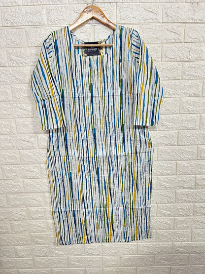 Fully Pleated cotton kurti