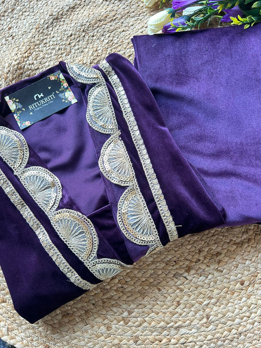 Heavy velvet coo-rd set