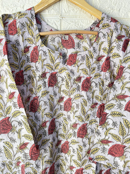 Fully Pleated cotton kurti
