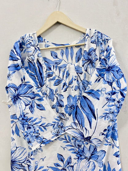 Thread work cotton kurti