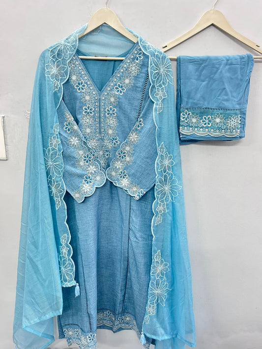 Cotton three piece set with lining