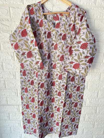 Fully Pleated cotton kurti