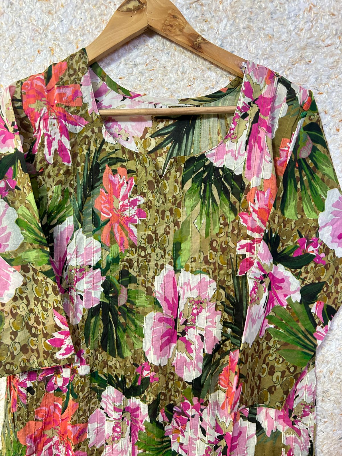 Fully Pleated cotton kurti