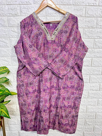 Plus size muslin kurti