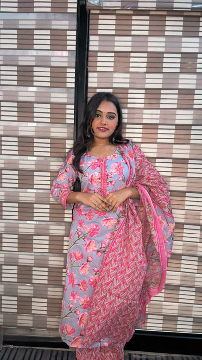 Cotton  three piece