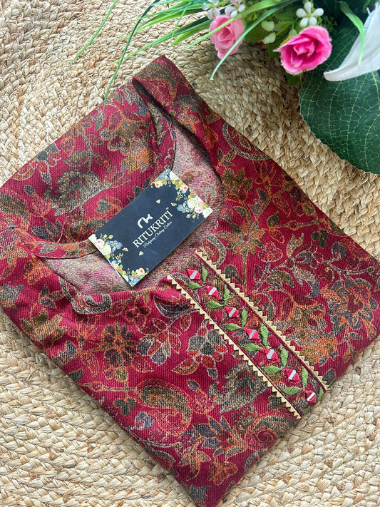 Pashmina kurti winter wear