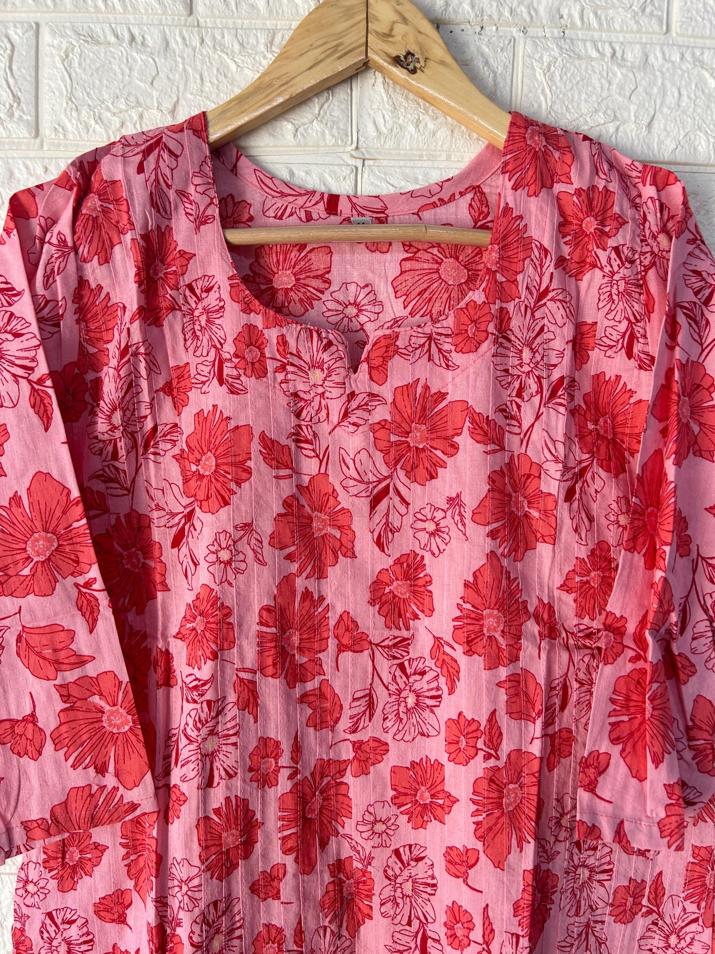 Fully Pleated cotton kurti