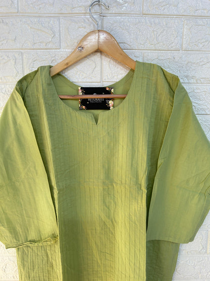 Fully Pleated cotton kurti