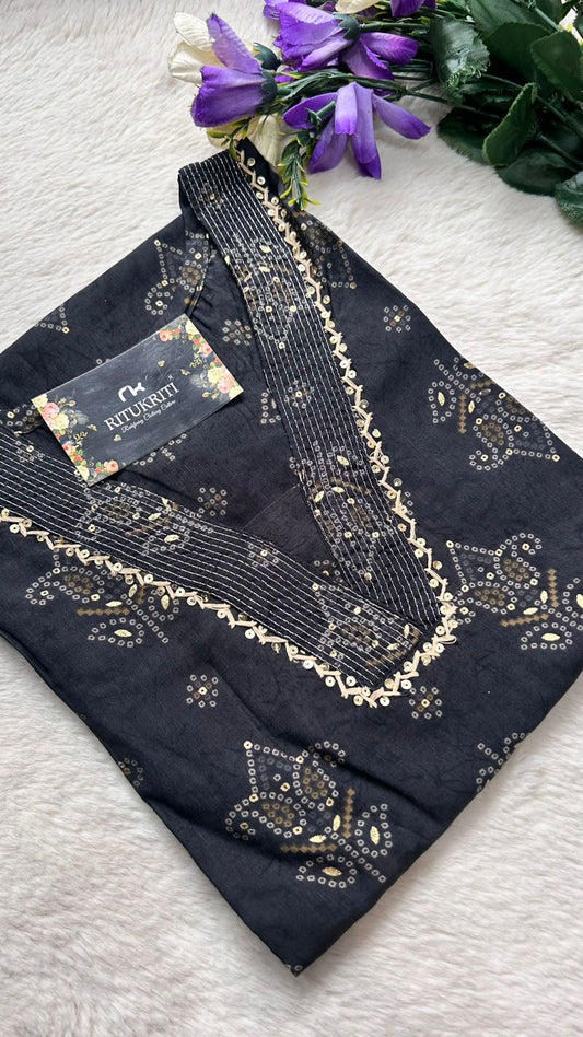 Cotton V neck kurti